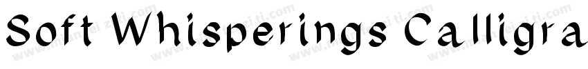Soft Whisperings Calligraphic字体转换